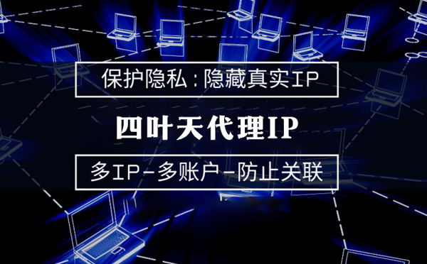 【泗阳代理IP】代理服务器的类型有哪些？四叶天代理IP怎么样